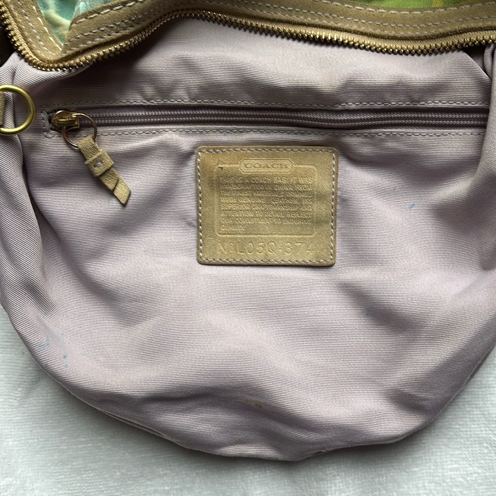 Vintage Colorful/Pastel Patchwork Coach Bag - Picture 11 of 13